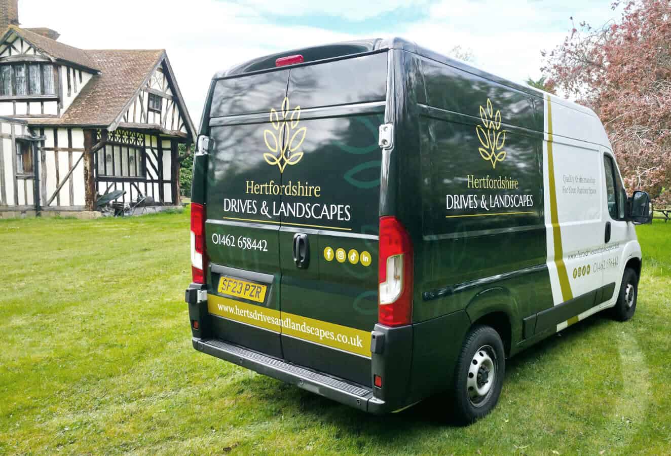 Hertfordshire Drives and Landscapes Branded Van